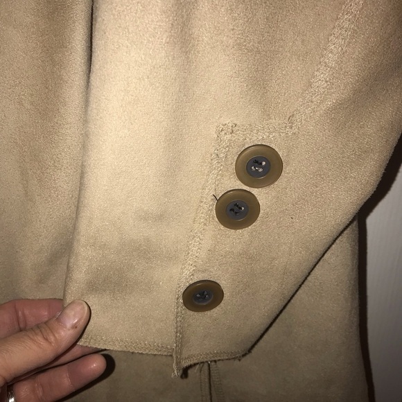 Rachel Zoe snake print / tan faux suede reversible jacket. Size small GUC - Picture 5 of 8